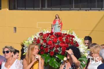 Procesión de Santa Agueda y la Virgen de Lourdes en Telde (Foto Francisco Javier Santana)